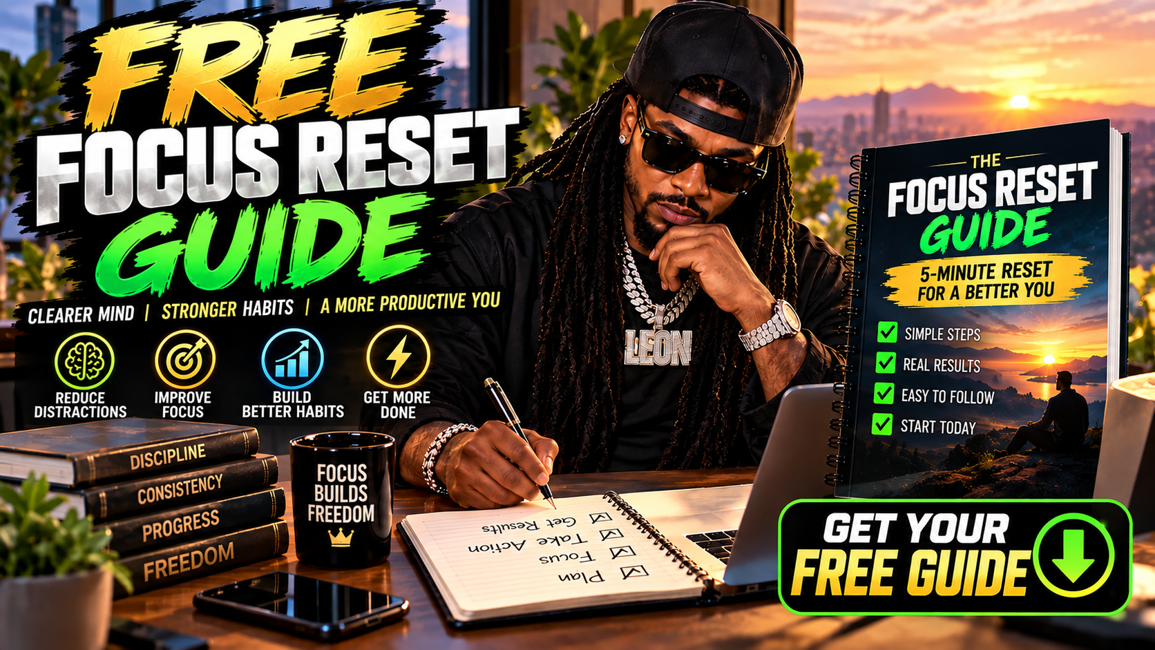🧠📘 Free Focus Reset Guide – Clear Mental Overload in 5 Minutes a Day
